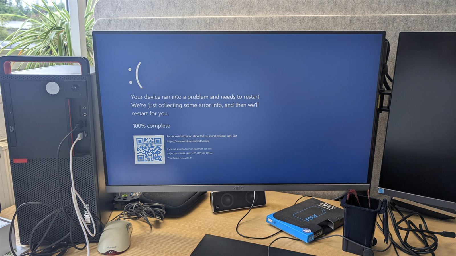PC mit Windows-Bluescreen zur Fehlerdiagnose bei BITBUDDYS